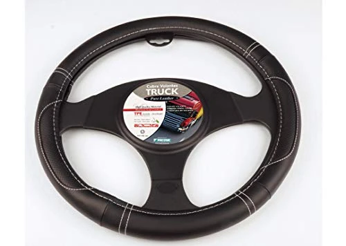 PICOYA FUNVOL0052 Pure Steering Wheel Cover, Black, Truck 45 cm