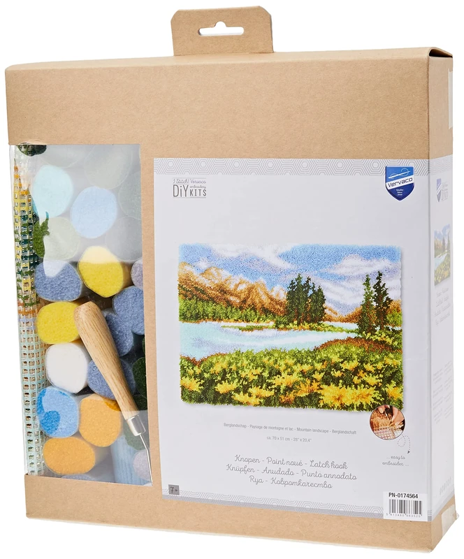 Vervaco Latch Hook Rug Kit Mountain Landscape