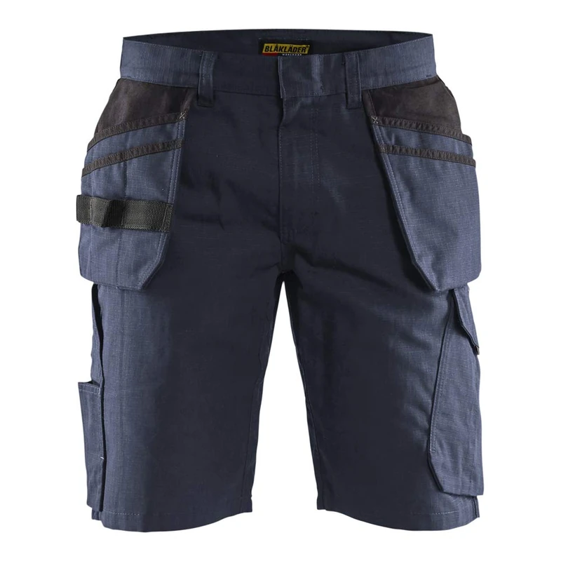 Blaklader 149413308699C62 Service Shorts with Nail Pockets, Dark Navy/Black, Size C62
