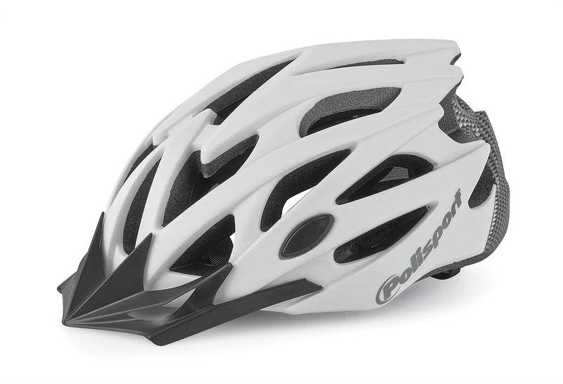 POLISPORT 8739100015 Twig Bike Helmet L 58-61 cm White Carbon Matte Lightweight Helmet
