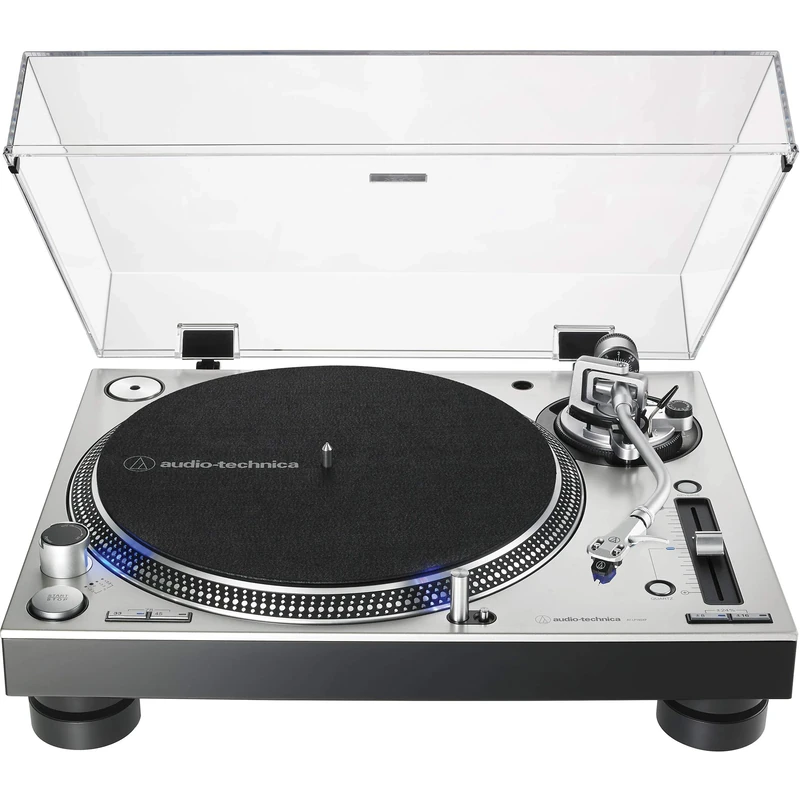 Audio-Technica - AT-LP140XP Professional Direct Drive Manual Turntable - Silver