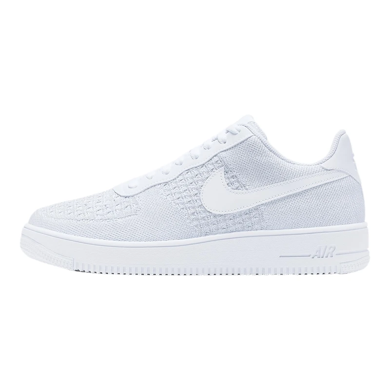 Nike Air Force 1 Flyknit 2.0, Men's Basketball Shoes, Multicolour (White/Pure Platinum/Pure Platinum/White 100), 6 UK (40 EU) - Image 1