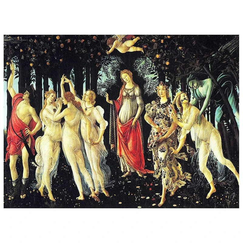 Painting by Sandro Botticelli - Spring - Digital print on canvas -cm. 40x50 - Image 1
