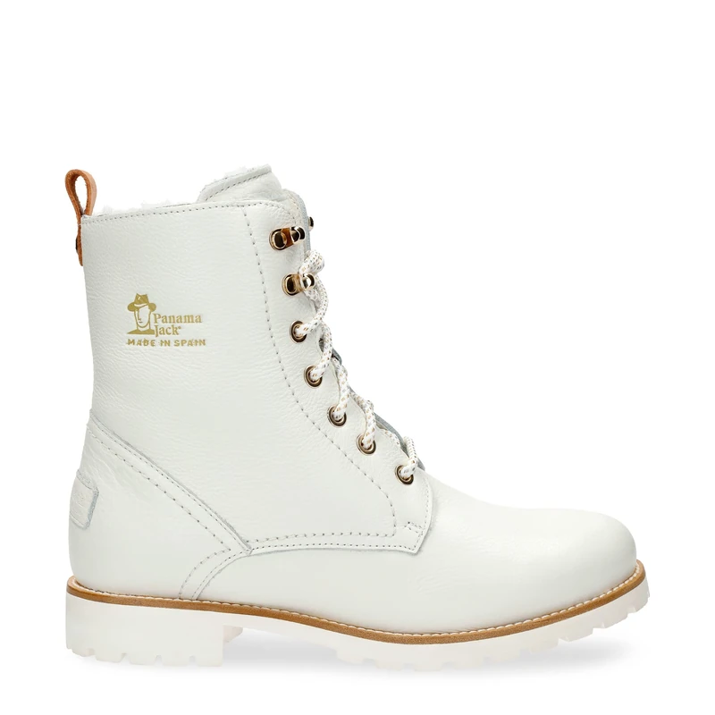 Panama Jack Fara Igloo Trav Combat Boat Boots - White