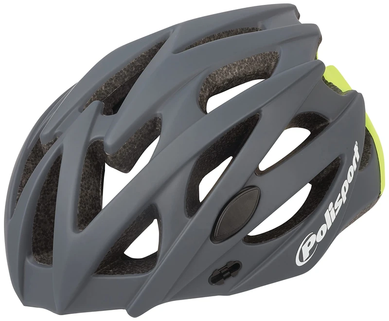 POLISPORT 8739100023 Twig Bike Helmet M 55-58 cm Dark Grey Fluorescent Yellow Visibility Helmet