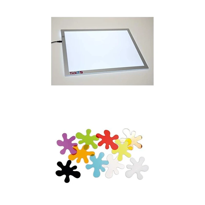 TickiT A2 Light Panel and Coloured Splats Bundle