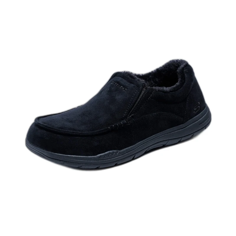 Skechers Men's X-Large Expected Slipper, Black, 10 UK - Image 1