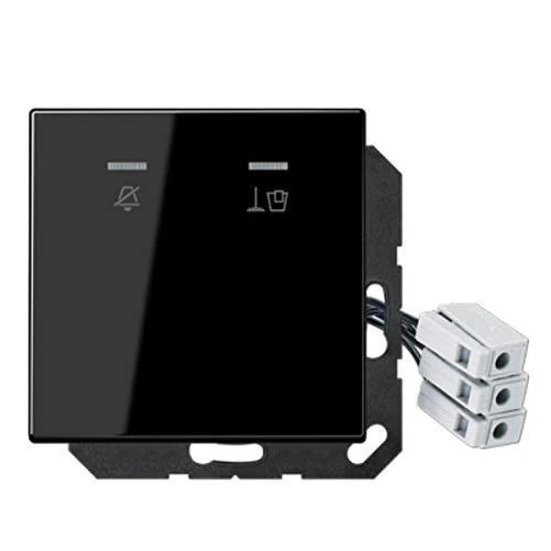 Hotel Plate with LED Device 24 V, Outdoor Room Black - Image 1