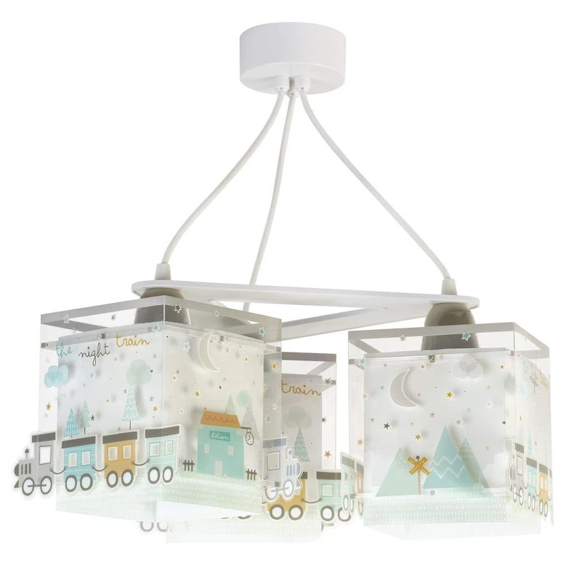 Dalber Children's Ceiling Lamp - The Night Train, 60W, Green