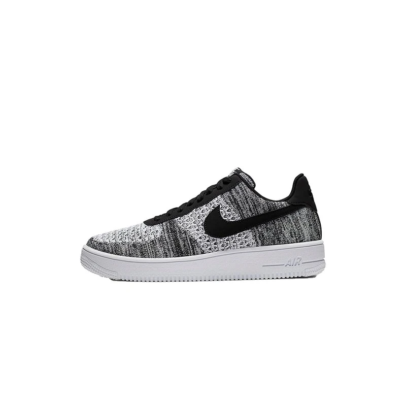 Nike Air Force 1 Flyknit 2.0, Men's Basketball Shoes, Black (Black/Pure Platinum/Black/White 1), 6 UK (40 EU)
