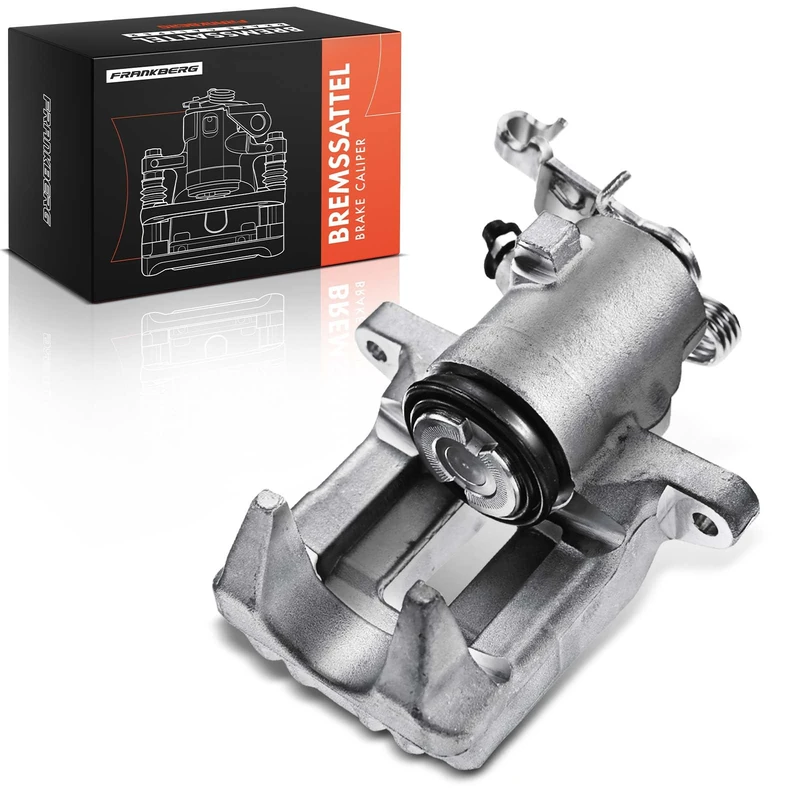 Frankberg Brake Caliper Disc Brake Rear Left Aluminium Compatible with Golf Plus Golf V Golf VI A3 O.c.t.a.v.i.a II Leon Altea Altea XL Toledo III Yeti Beetle Replace# 1K0615423J