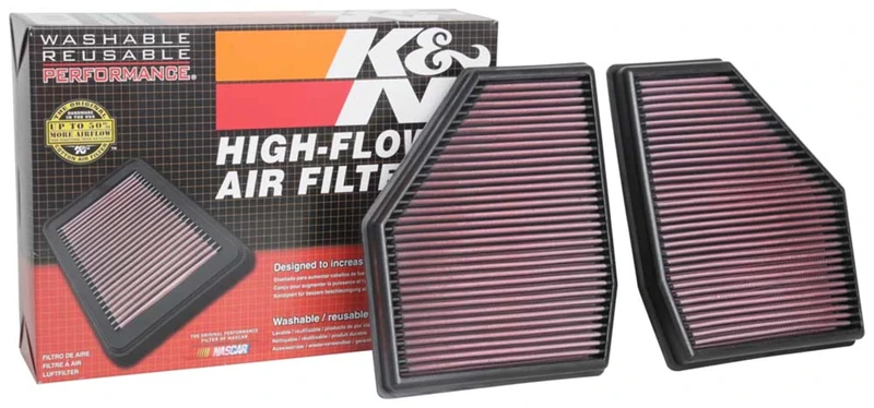 K&N Engine Air Filter: High Performance, Premium, Washable, Replacement Filter: Compatible with 2018-2019 BMW M5, 33-3128