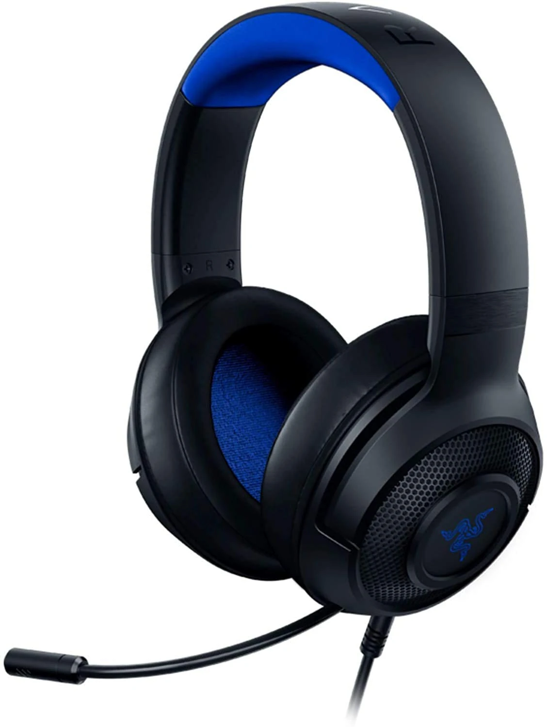 Razer Kraken X for Console Gaming Headset Virtual 7.1 Surround-Sound 3.5mm Multi-Plattform Black/Blue