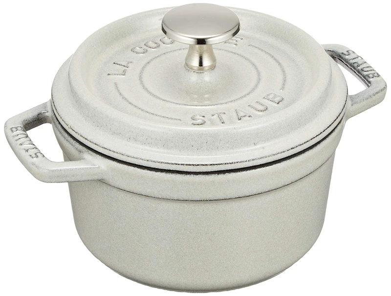 staub La Cocotte Round 40501-419 Pico Cocotte Round Campagne 5.5 inches (14 cm) Small, Both Handed Casting, Enameled Pot, Induction Compatible, Japanese Authentic Product with Serial Number