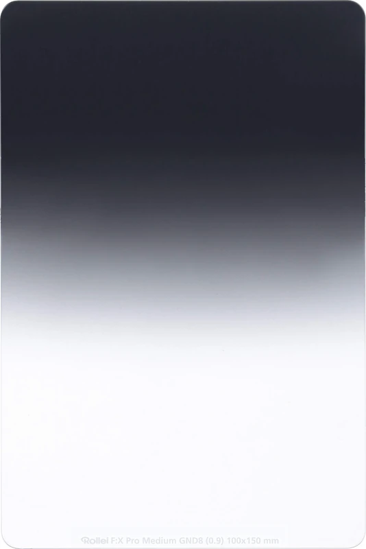 Rollei F:X Pro Graduated Filter Medium GND 8 I 100 mm Rectangular Filter Made of Gorilla Glass with Luminance Coating I Ideal for Motifs with Unclear Horizontal Line - Image 1