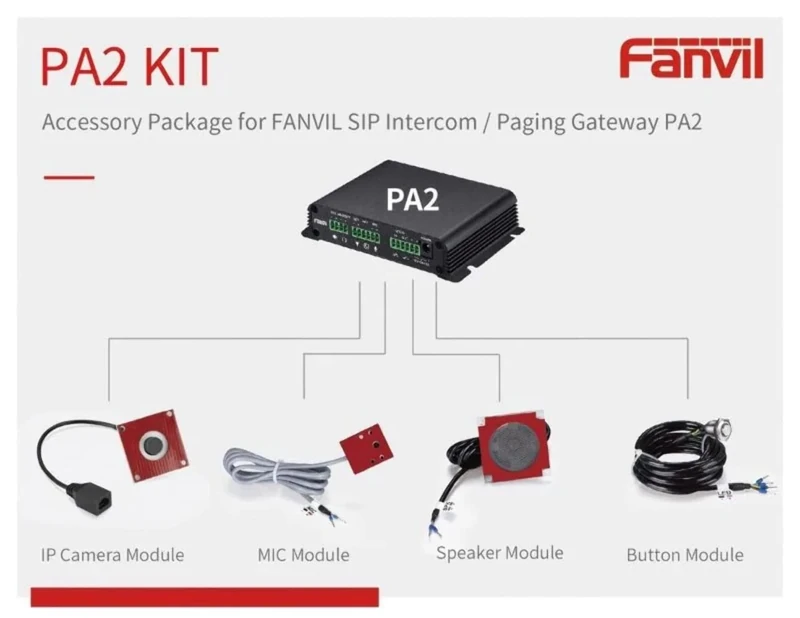 Fanvil PA2-KIT accessoire de système d'interphone Module de haut-parleur
