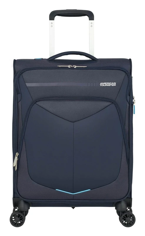 American Tourister Summerfunk - Spinner S, expandable hand luggage, 55 cm, 43/46 L, blue (navy)