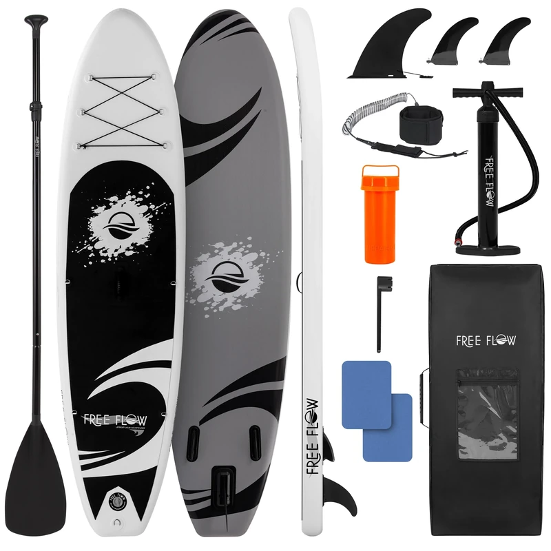 SereneLife Inflatable Stand Up Paddle Board, SUP Board- Paddleboards for Adults and Youth, Surfing Board Kit, 0.63cm Thick Standup Paddleboarding, Non-Slip Deck, Wide Stance, Surf Control w/Backpack