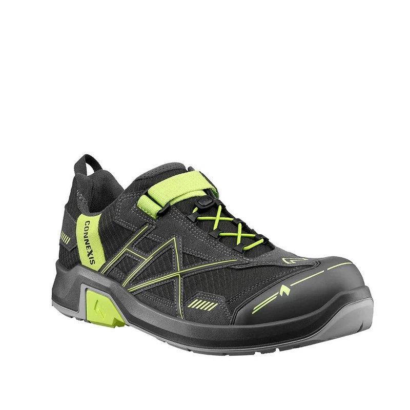HAIX H56096 ESD CONNEXIS Safety Low Shoe, S1, Grey/Citrus, Size 7.5 - Image 1