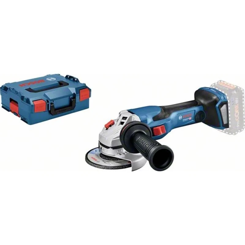 Bosch Professional BITURBO cordless angle grinder GWS 18V-15 C (disc diameter 125 mm, without batteries and charger, in L-BOXX 136)