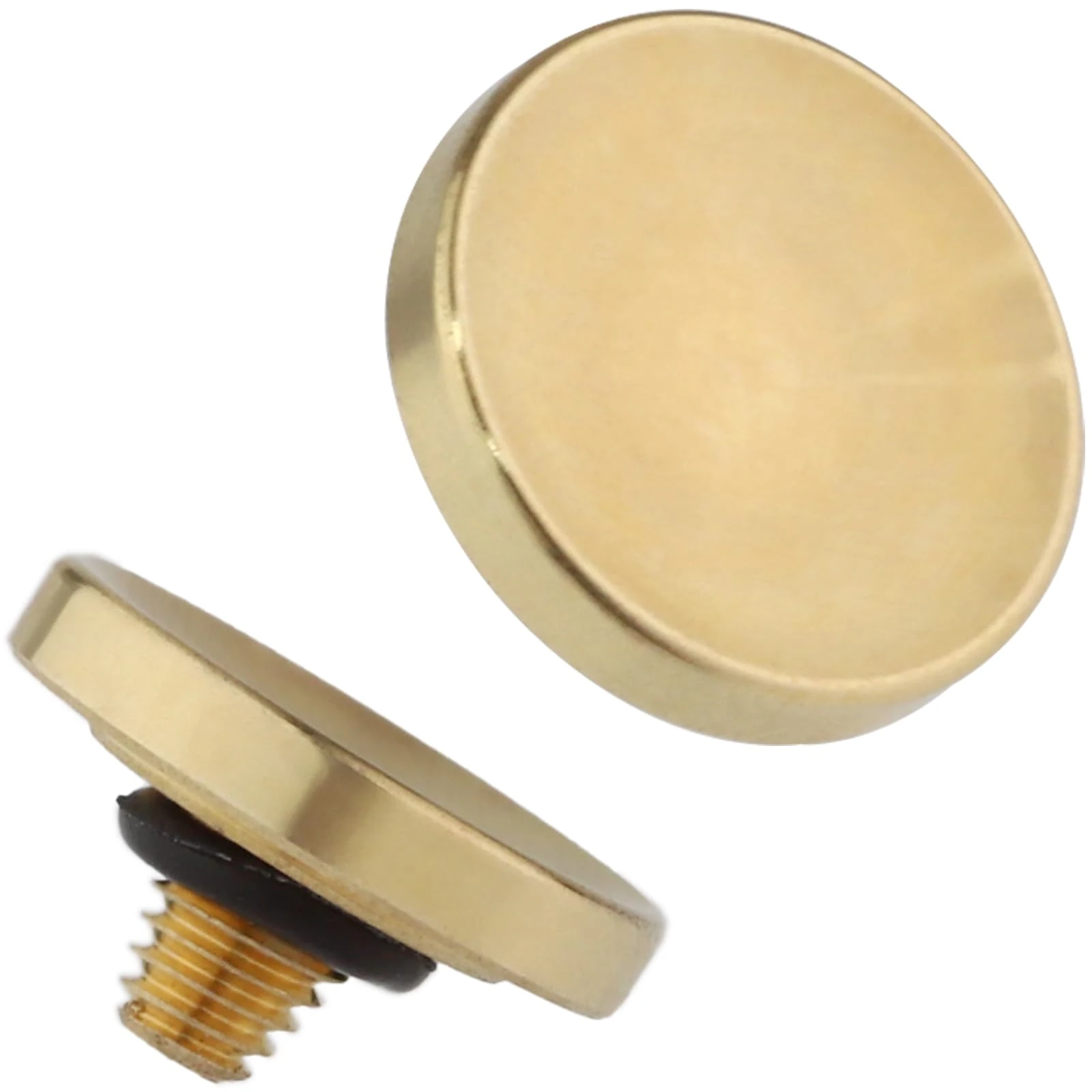 Haoge SRB-YG Metal Shutter Release Button for Fujifilm X100VI XE5/GFX100RF/X-E2S X-E3 XE4 XT50 xt4 X-T2 X-T3 X-T5 X-T20 X-Pro2 xpro3 X100S/T X100F x100v and Leica Q3 43 D-LUX 8 M10 M-11 Concave Golden