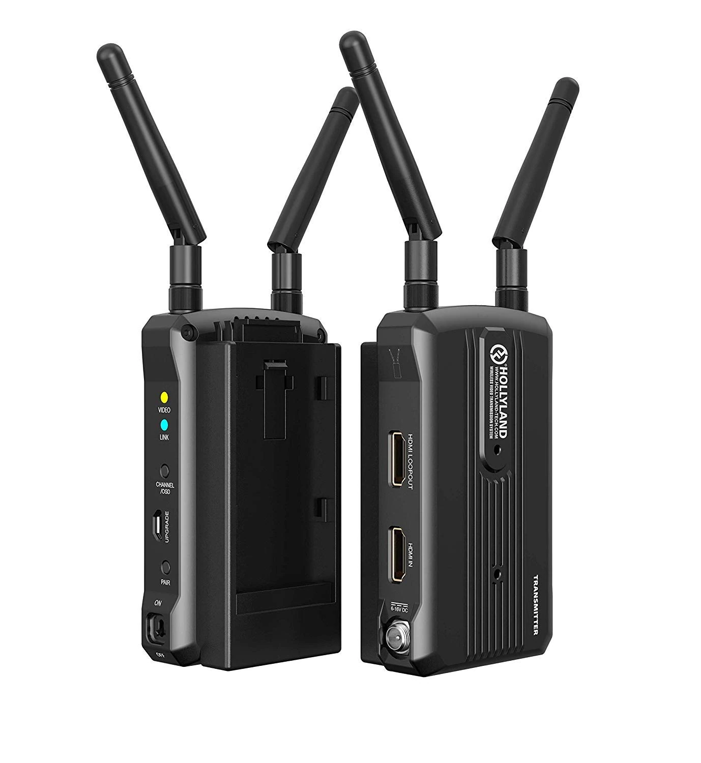 Hollyland Mars 300 Wireless Video Transmission System Dual HDMI 300ft~500ft Support HD 1080P 60Hz Transmitter Receiver Kit for Camcorders DSLR Cameras Focusing Monitors