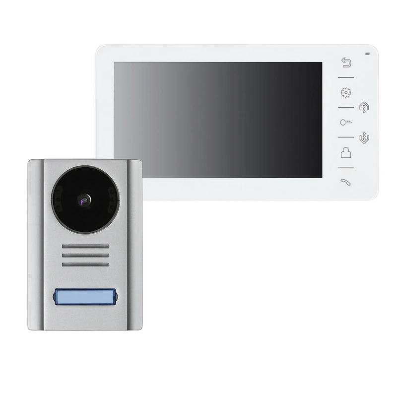 Video intercom with 7 inch screen, 4 wires