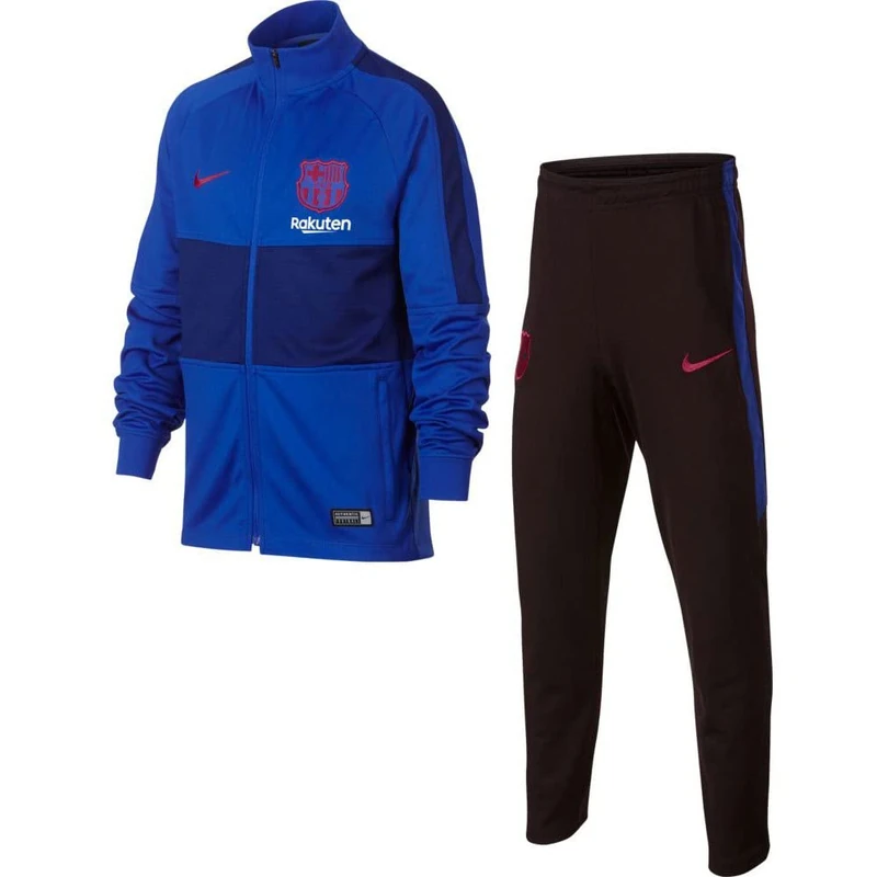 NIKE Barcelona Strike Trainingsanzug Kids Trainingsanzug - Lyon Blue/Lyon Blue/Noble Red, X-Small
