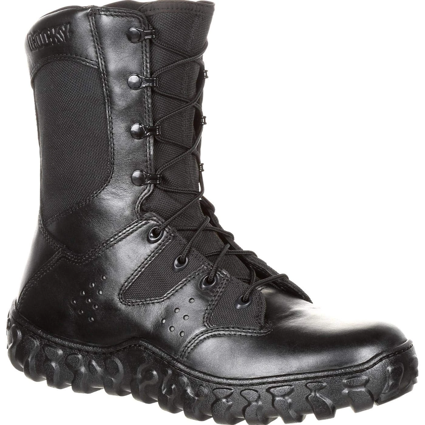 ROCKY S2V Predator Military Boot, Black, 4 Wide