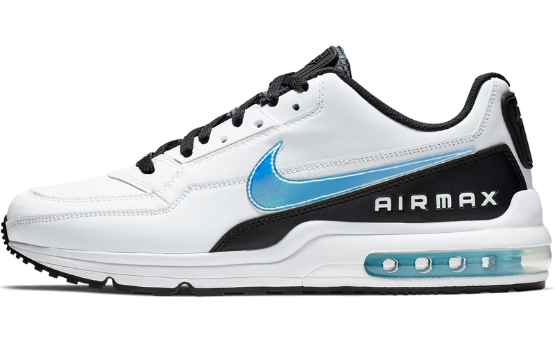 NIKE Men's Air Max LTD 3 Sneaker, White Blue Gaze Black White, 11.5 UK