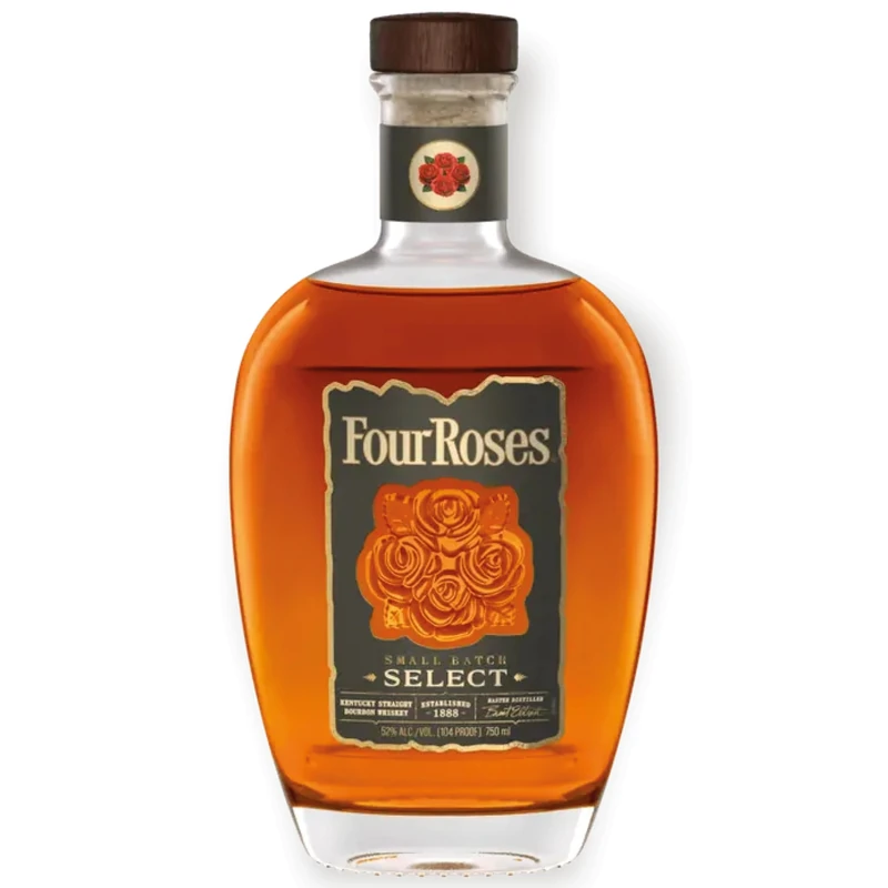Four Roses Small Batch Select Bourbon 75cl, 52% ABV – Rich High‑Proof Kentucky Bourbon – Non‑Chill Filtered Premium Sipper & Gift Bottling