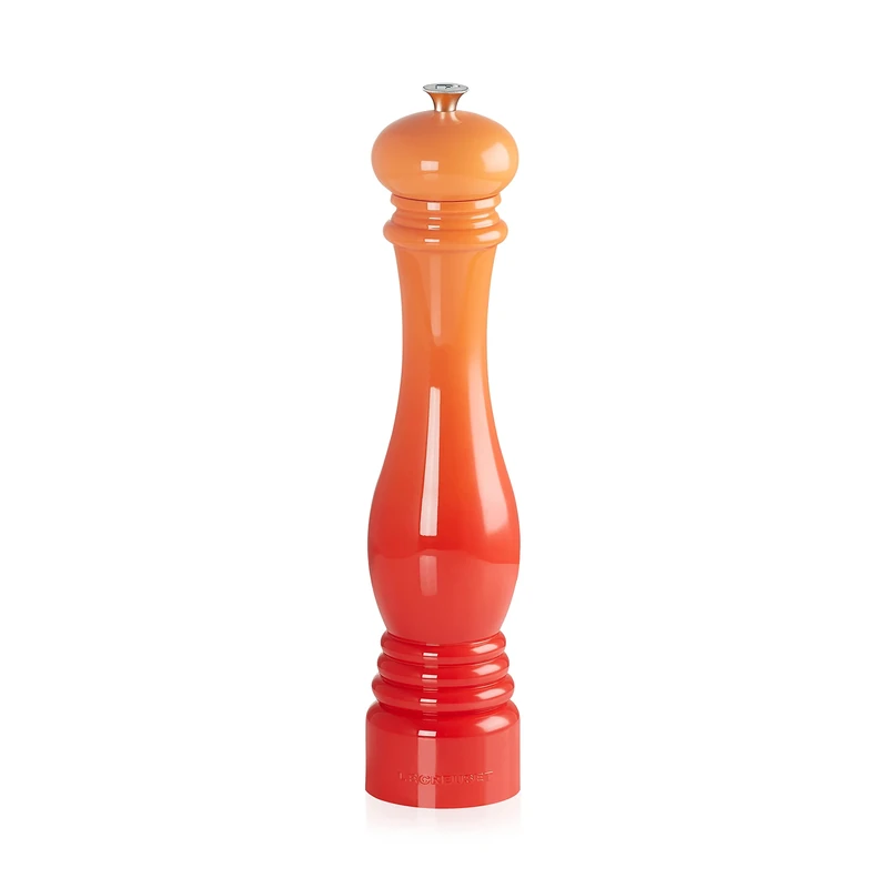 Le Creuset Classic Adjustable Pepper Grinder, Large, Chip-Resistant ABS Plastic, Anti-Corrosion, 518 g, Volcanic, 96002700090000