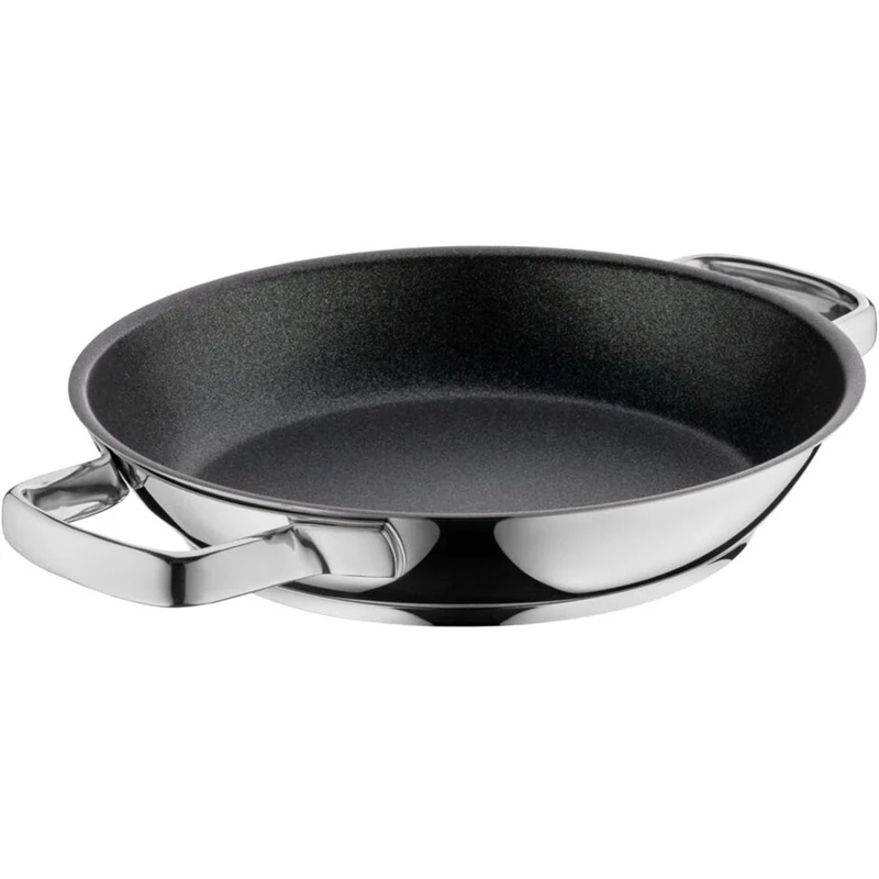 WMF Cromargan 24 cm Serving Pan, Induction Stainless Steel, Oven-Proof, 4.0 liters, Stainless Steel Handle, 1.08 kg, Germany (0775344021)