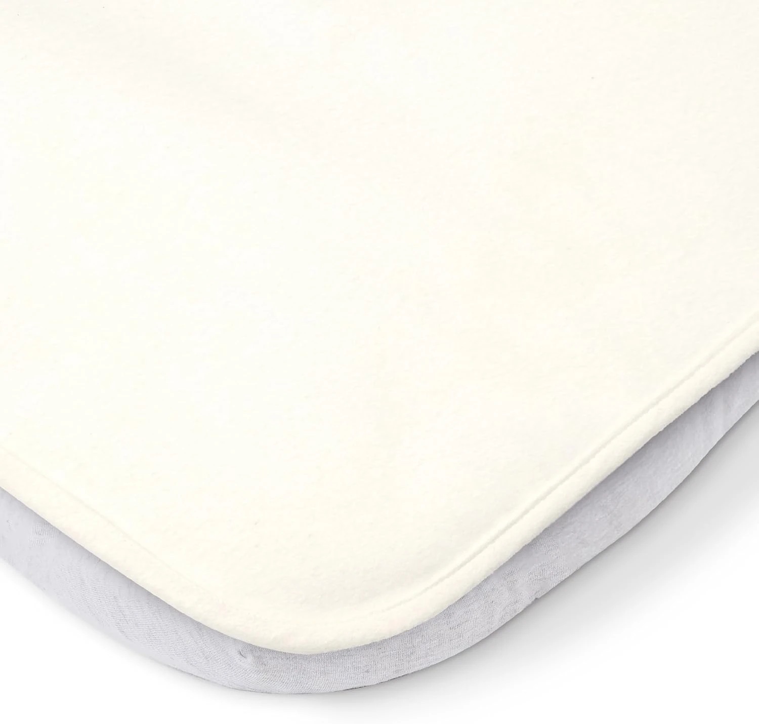 Tutti Bambini Crib Mattress Protector, fits CoZee Baby Bedside Cribs - 100% Waterproof, Machine Washable, Absorbent Cotton Fabric - White (83cm x 52cm x 0.2cm) - 100% Cotton