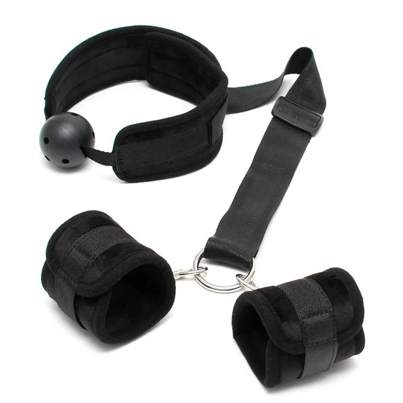 Rimba Breathable Mouth Gag with Cuffs
