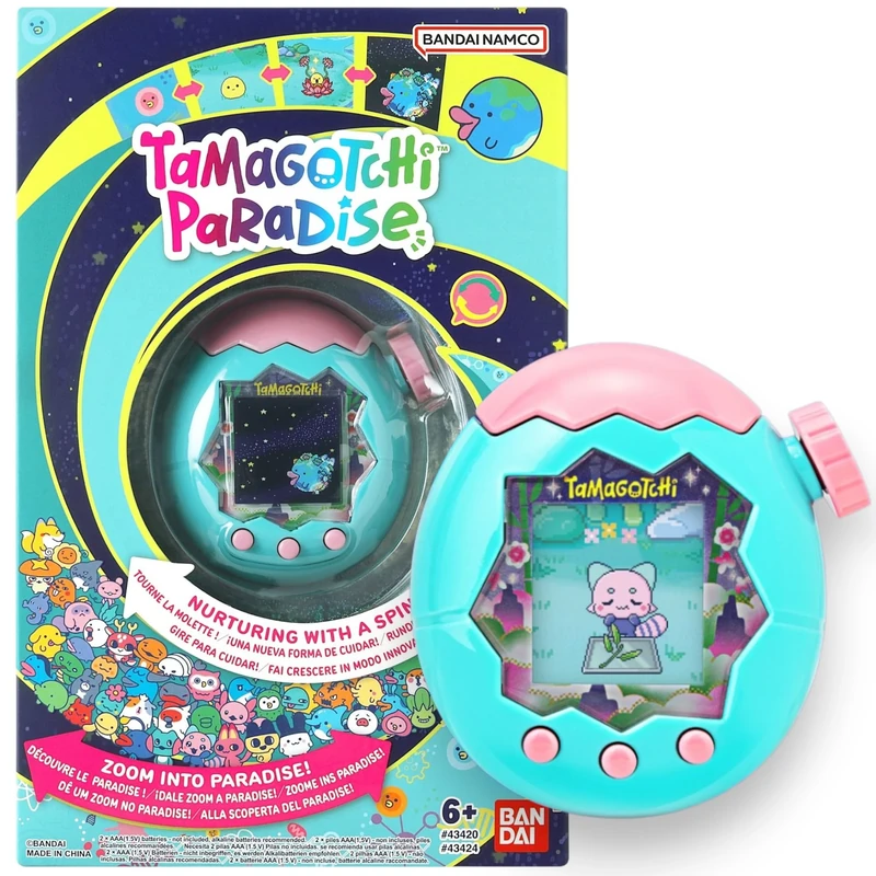 Bandai Tamagotchi Paradise Digital Pet Jade Forest Shell | Evolved Electronic Pet Toy With Zooming Worlds | Tamagotchi Paradise Virtual Pets For Kids And Adults Make Fun Gifts For Girls And Boys
