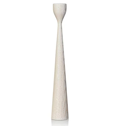 Freemover Rolf L 1010304312 Candlestick Varnished Oak in White Oak with a Height of 38 cm