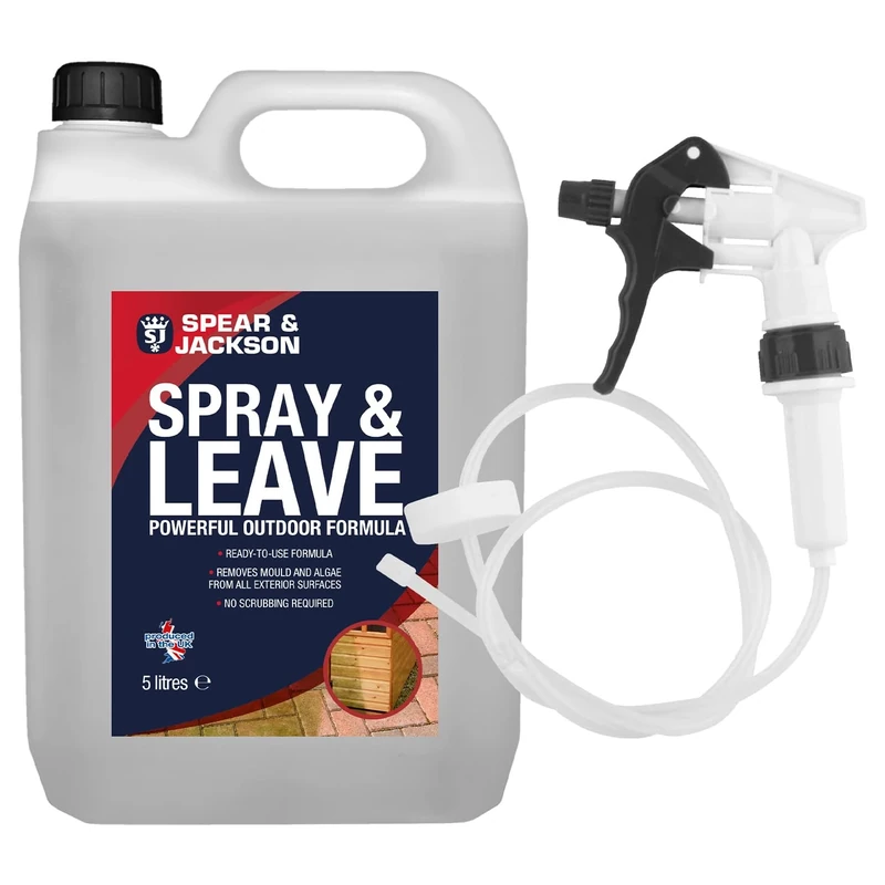 Spear and Jackson - 5L Spray and Leave Ready to Use formula with Long Hose Trigger Spray