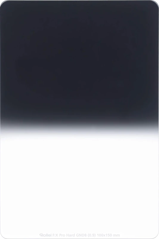 Rollei F:X Pro Graduated Filter Hard GND 8 I 100 mm Rectangular Gorilla Glass Filter with Luminance Coating I Ideal for Motifs with Clear Horizontal Line