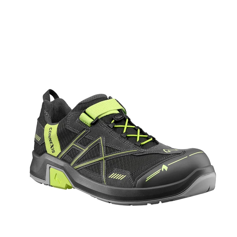 HAIX H56122 ESD CONNEXIS Women's Safety Low Shoe, S1, Grey/Citrus, Size 8