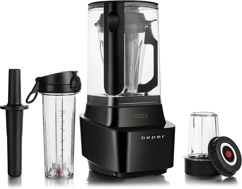 BEPER BP.620 Vacuum blender, Stainless steel,Black