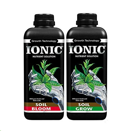 Ionic Soil Nutrients - Grow/veg & Bloom/Flowering -1L,2L,5L,20L Hydroponics (Ionic - Soil Grow & Bloom 1L)