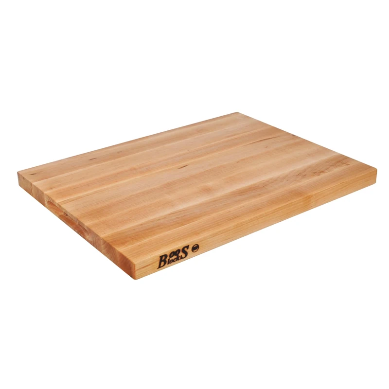 Boos Block Butchers Block Chopping Board - Thick Cutting Board - North American Hard Maple Chopping Block - Safe for Food Preparation - 18 x 12 x 1,25 Inches