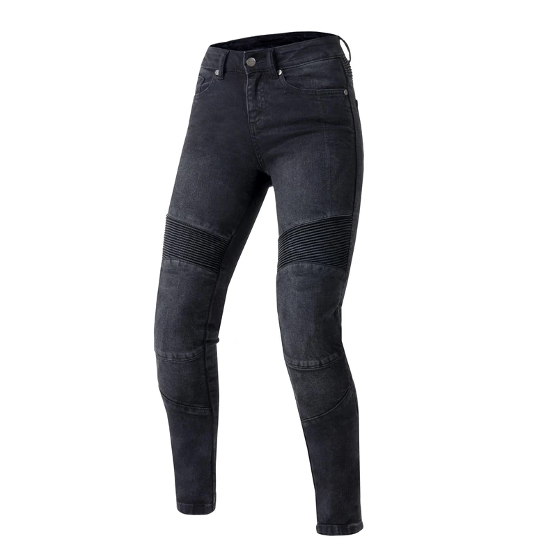Ozone Moto Agness II Lady Motorcycle Jeans Women | Aramid Fiber Lining | Knee Protectors Level 2 | Pockets for Hip and Tailbone Protectors | Slim fit