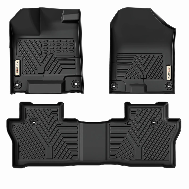 YITAMOTOR Floor Mats Compatible with Honda Pilot, Custom Fit Floor Liners for 2016-2020 Honda Pilot, 1st & 2nd Row All Weather Protection