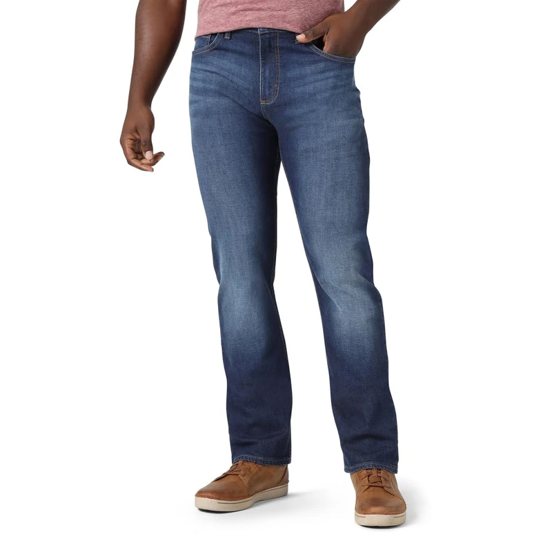 Wrangler Authentics Men's Slim Straight Jean, Blue Ridge, 29W x 30L