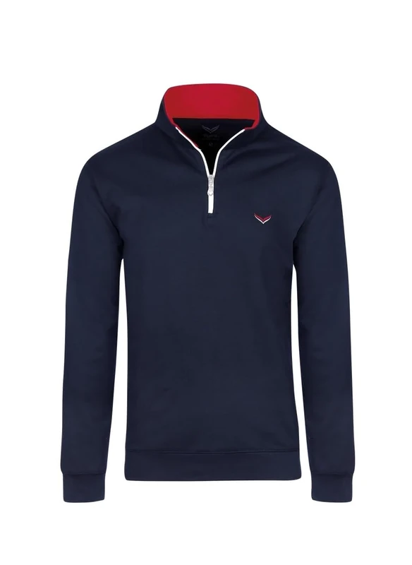 Trigema Men's 674813119 Sweatshirt, Blue (Navy 046), XXX-Large