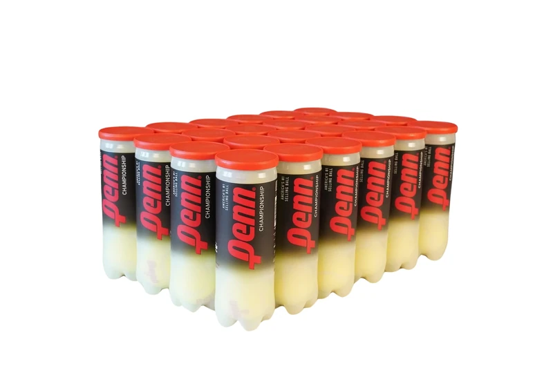 Penn Championship Tennis Balls - Regular Duty Felt Pressurized Tennis Balls - 24 Cans, 72 Balls, Yellow