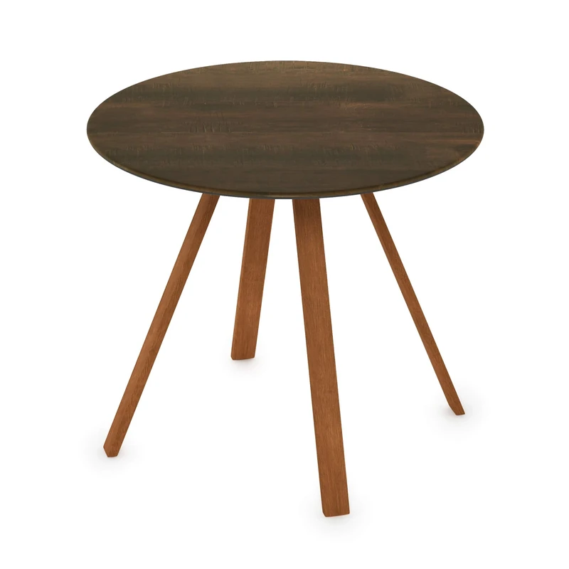 Furinno Redang Outdoor 4-Leg Round Smart Top Table, Walnut