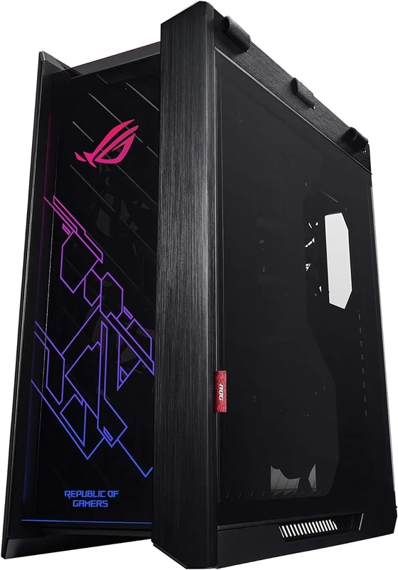ROG Strix Helios RGB ATX/EATX mid-tower gaming case with tempered glass, aluminum frame, GPU braces, 420mm radiator support and Aura Sync